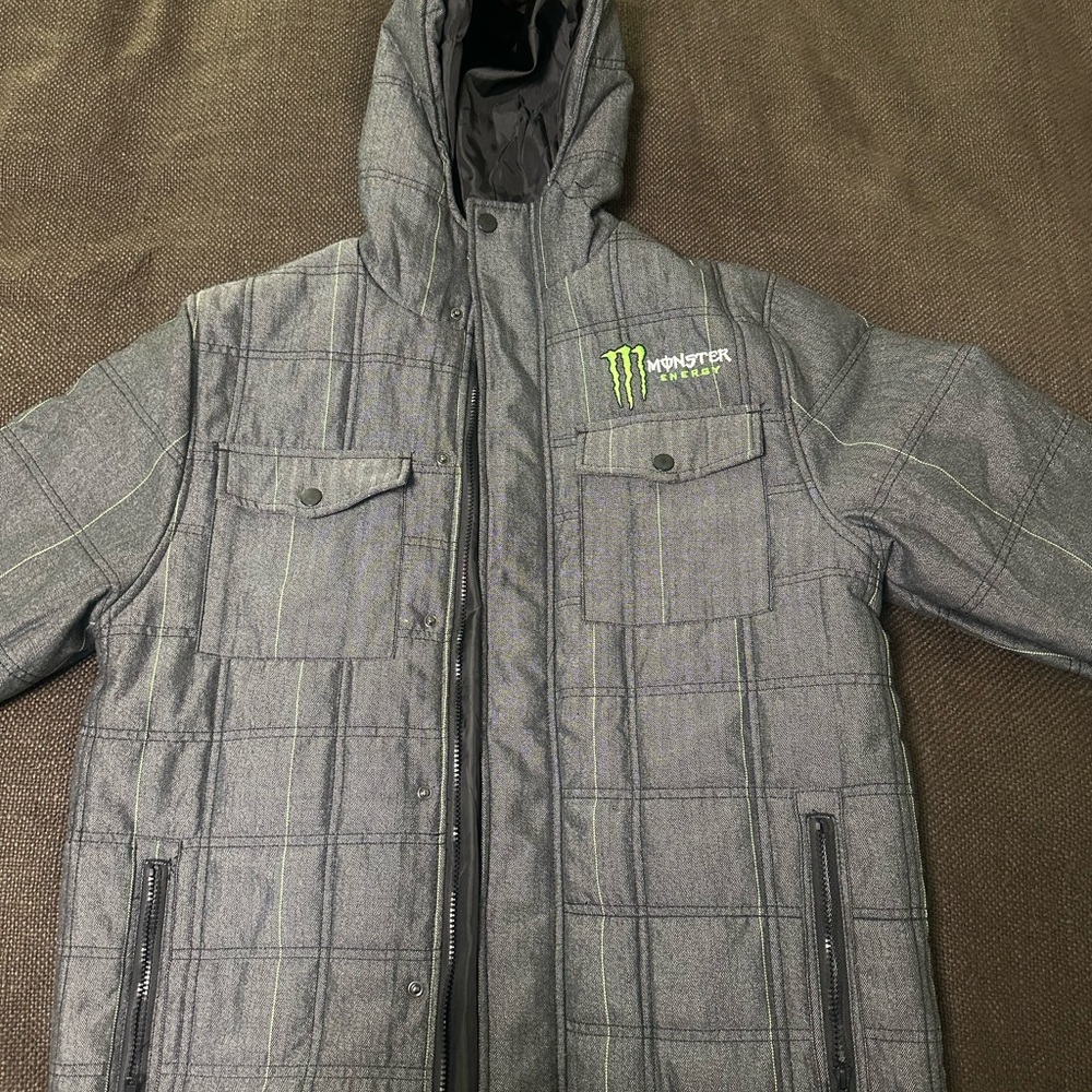 Monster Energy Gray Hooded Jacket